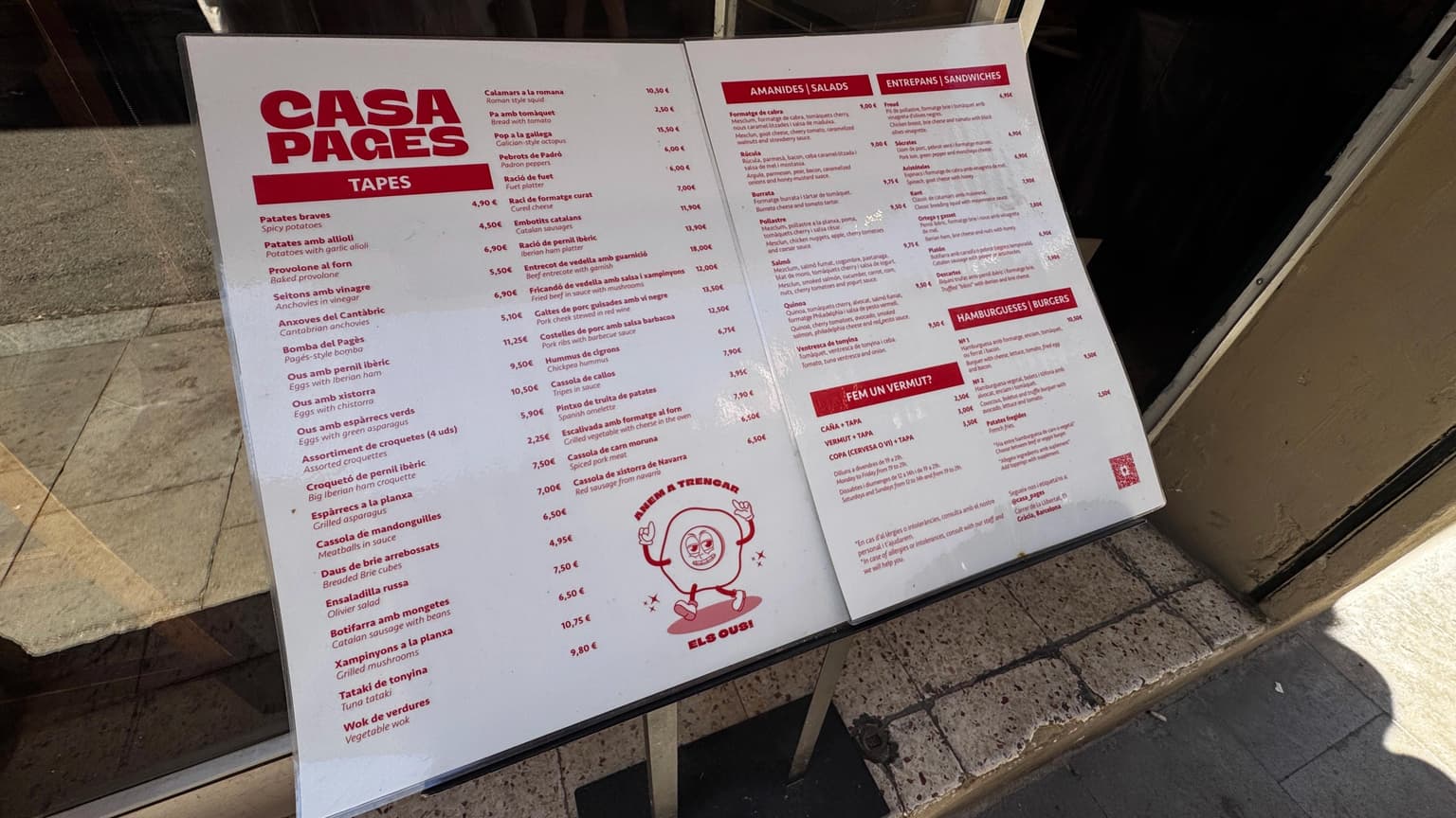 casa-pages-local-tapas-in-barcelona-menu
