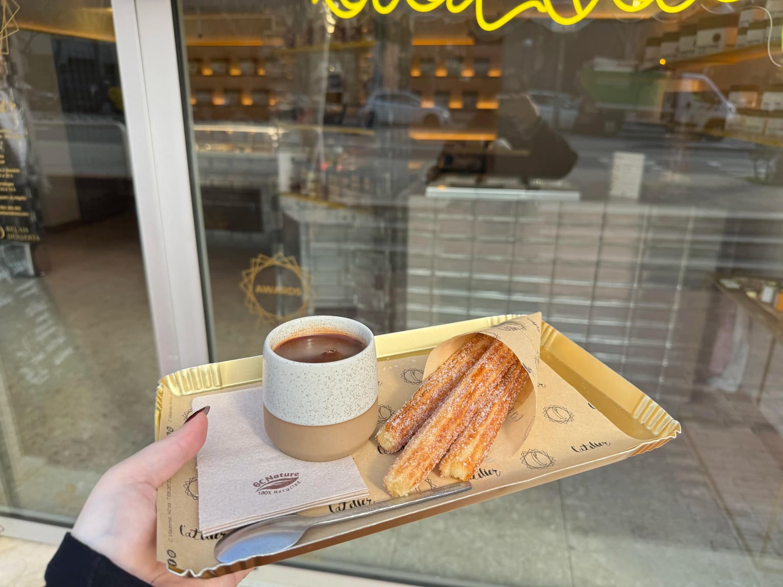 The Best Croissant Churros in Barcelona at L’Atelier